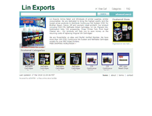 Tablet Screenshot of linexports.ecrater.co.uk