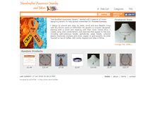 Tablet Screenshot of handcraftedawarenessjewelry.ecrater.co.uk