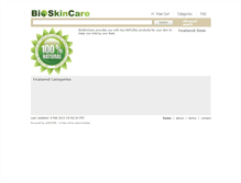 Tablet Screenshot of bioskincare.ecrater.co.uk