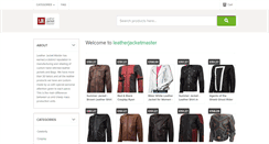 Desktop Screenshot of leatherjacketmaster.ecrater.co.uk