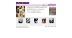 Desktop Screenshot of antiquelaceplace.ecrater.co.uk